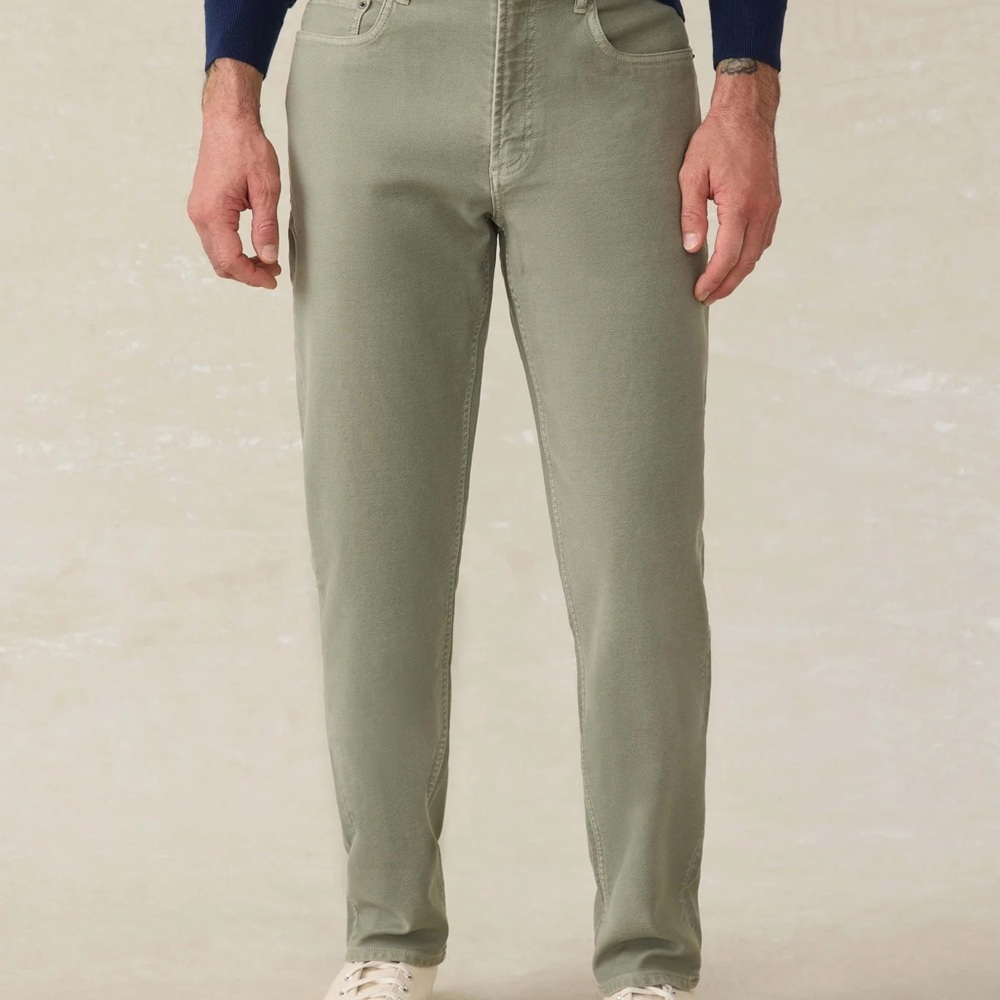 Faherty Stretch Terry- Faded Olive